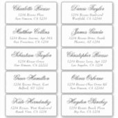 Naam gasten Adres Gepersonaliseerd verzendlabel Sticker (Voorkant)