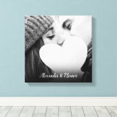 Naam gepersonaliseerd fotoscript canvas afdruk (Insitu (Houten vloer))