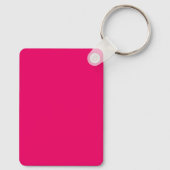 Naam Gepersonaliseerd Roze Sleutelhanger (Achterkant)