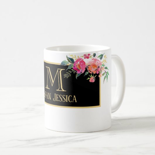 naam gepersonaliseerde moug koffiemok (Voorkant rechts)