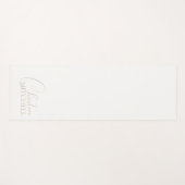 Naam Girly Script Ivoor Yogamat (Voorkant (horizontaal))