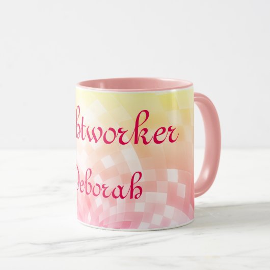 Naam glaswerker mok (Voorkant rechts)