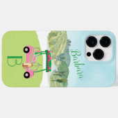 Naam Golf Scene Monogram Case-Mate iPhone Case (Achterkant (horizontaal))