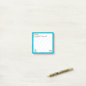 Naam, Grappig Beste Santa Blue Polka Dots Post-it® Notes (Op bureau)