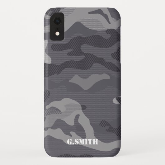 Naam | Gray Texture Camouflage Pattern Camouo uw Case-Mate iPhone Case (Achterkant)