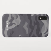 Naam | Gray Texture Camouflage Pattern Camouo uw Case-Mate iPhone Case (Achterkant (horizontaal))