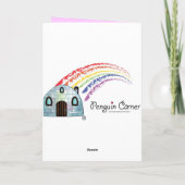 Naam Happy Easter Eggs, Bunny en Bow Feestdagen Kaart (Achterkant)