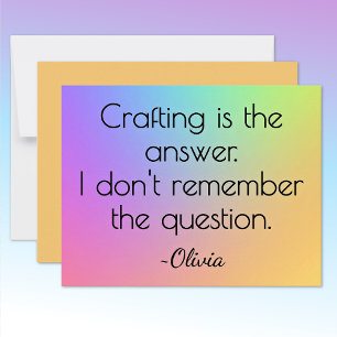 Naam, Helder Verlopend Regenboog Alle-Gelegenheden Notitiekaartje