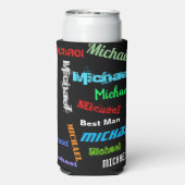 Naam herhalen Beste man of andere aangepaste tekst (Seltzer Achterkant)