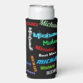 Naam herhalen Beste man of andere aangepaste tekst (Seltzer Voorkant)