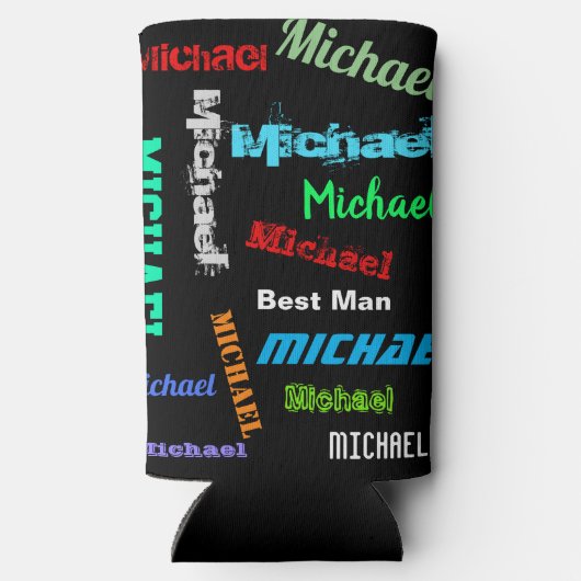 Naam herhalen Beste man of andere aangepaste tekst (Achterkant)