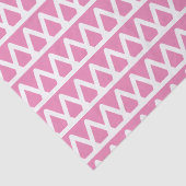 Naam Hot Pink Pattern Kerstmis Tissuepapier (Detail)