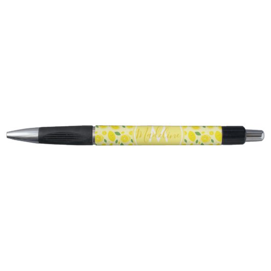 Naam Initiaal Lemon Character Pattern Pen (Voorkant)