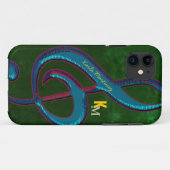 naam initialen clave muzieknoot Case-Mate iPhone case (Achterkant (horizontaal))