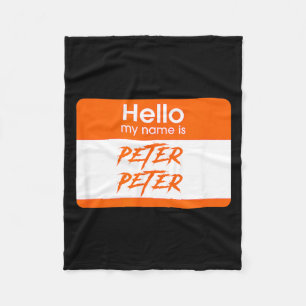Naam is Peter Peter Pumpkin Eater Grappig Hallowee Fleece Deken