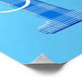 Naam Jongen Aangepaste Plaid Letter F Poster (Hoek)