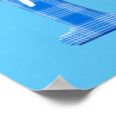 Naam Jongen Aangepaste Schotse Letter P Poster (Hoek)