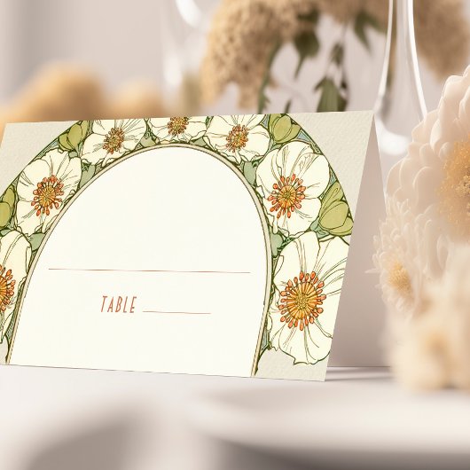 Naam Kaarten Bindtafel  Art Nieuw