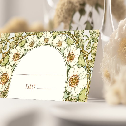 Naam Kaarten Bindtafel Art Nieuw