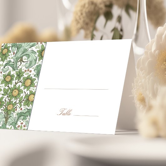 Naam Kaarten Trouwtafel  Morris