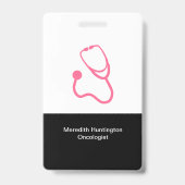 Naam Kantoor van oncoloog Badge (Achterkant)