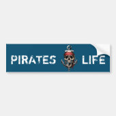 Naam kapitein Pirate Legend NAUTICAL Bumpersticker (Voorkant)