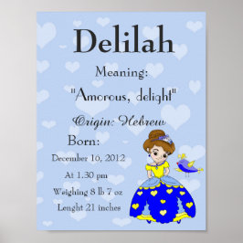 Naam: keepomwille nursery Delilah Poster