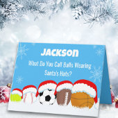 Naam Kerstballen in Santa's Pet Riddle Kaart