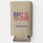 Naam, Khaki USA Can of Slim Seltzer Koelbox (Voorkant)