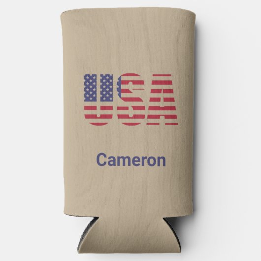 Naam, Khaki USA Can of Slim Seltzer Koelbox (Voorkant)