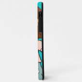 Naam kind meisje cuddles aqua peach Case-Mate iPhone case (Achterkant/links)