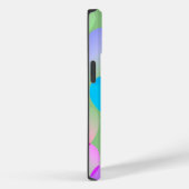 Naam Kleurrijke Gliding Hearts, Sage Green Case-Mate iPhone Case (Achterkant / Rechts)