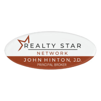 Naam Label met naam en rol van agent Naambadge