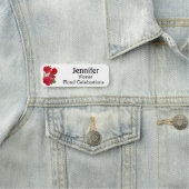 Naam Label rode rozen Aangepaste tekstafel Naamplaatje (In situ)