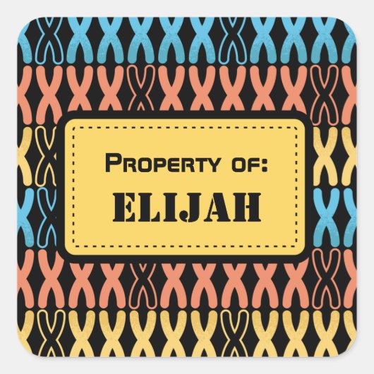 Naam Labels voor kinderen - Terug naar Gepersonali (Voorkant)