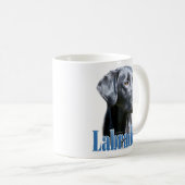 Naam labrador (zwart) koffiemok (Voorkant rechts)