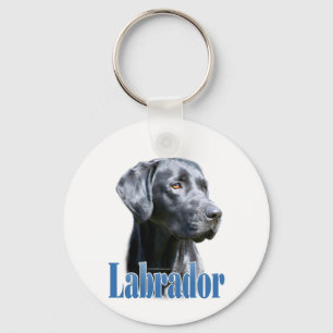 Naam labrador (zwart) sleutelhanger