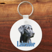 Naam labrador (zwart) sleutelhanger (Voorkant)