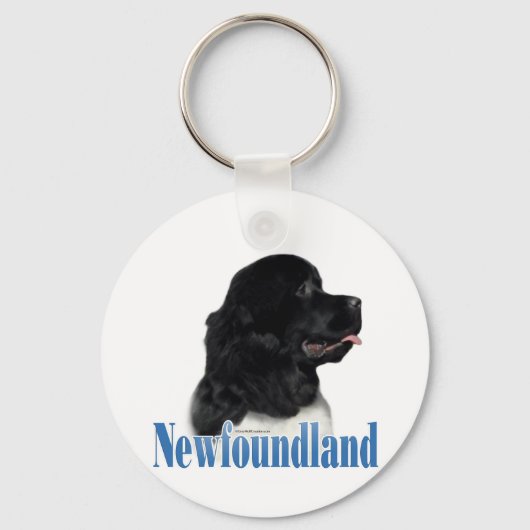 Naam Landseer Newfoundland Sleutelhanger (Voorkant)