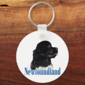 Naam Landseer Newfoundland Sleutelhanger (Achterkant)