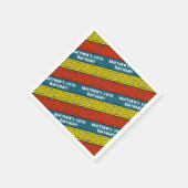 Naam & Leeftijd Verjaardagsfeest Celtic Stripe Roo Servet (Hoek)