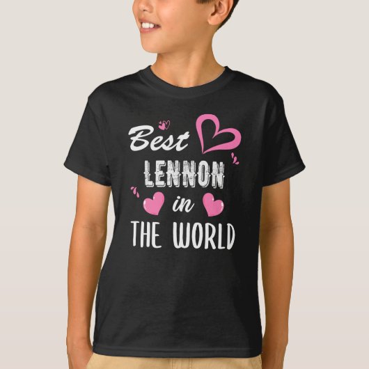 Naam Lennon, Beste Lennon in de wereld T-shirt (Voorkant)
