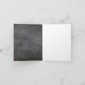 Naam leraar | Zwart rode appel dank u Notitiekaartje (Binnen)