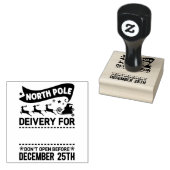 Naam levering North Pole SANTA Rubberstempel (Gestempeld)