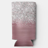 Naam Lichtroze en Silver Glittery Glam Script (Achterkant)