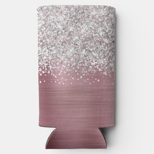 Naam Lichtroze en Silver Glittery Glam Script (Achterkant)