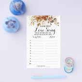 Naam liefdesliedende Herfst Eucalyptus Shower Game Flyer (Enkel)