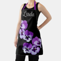  naam Linda  paarse pansy floral