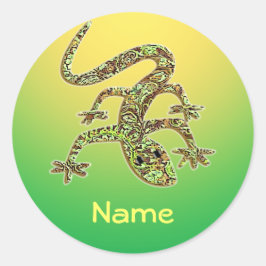 Naam Lizard Gecko Salamander Stickers
