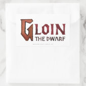 Naam logo rechthoekige sticker (Tas)